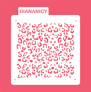 Estêncil Diananicy Nº 399 - Stencil Textura Onça
