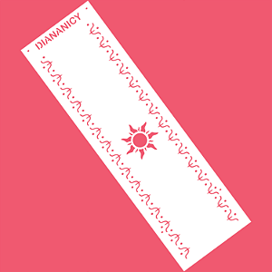 Estêncil Diananicy Nº 413 - Stencil Enrolados Rapunzel