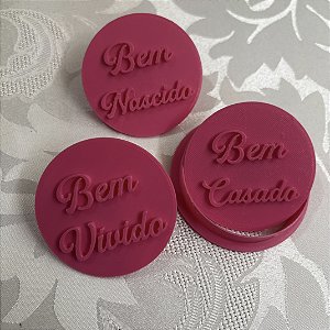 Kit Cortador com Marcador bem vivido, bem casado e bem nascido