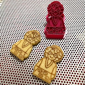 Cortador e Marcador Avó fazendo Biscoitos