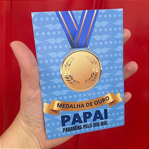 CARD Papelaria Medalha de Ouro - Dia dos Pais