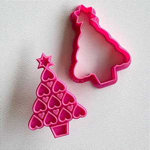 D250113 Cortador e Marcador Árvore de Natal Coração