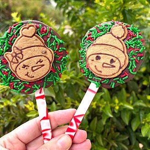 D250135 Dupla Cortador e Marcador Casal Boneco de Neve