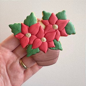 D250139 Cortador e Marcador Vaso Flor do Natal (Poinsettia)
