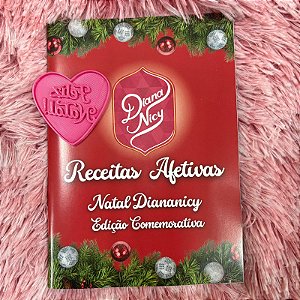 D250146 Cortador e Marcador Coração Feliz Natal COM LIVRETO RECEITAS AFETIVAS