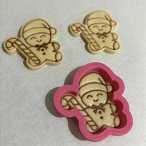 Cortador e Marcador Gingerbread Bengala - D250196