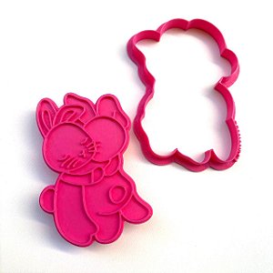 Cortador e Marcador Coelhos Abraçando - D250255