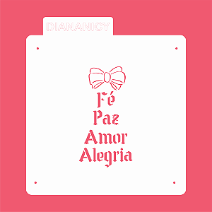 Estêncil Diananicy Nº 486 - Stencil Árvore Palavras