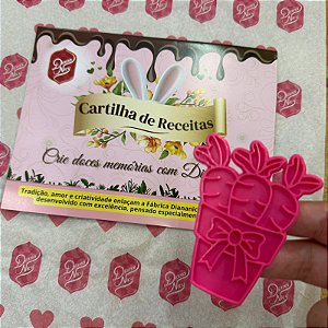 D260024 - Cortador e Marcador Vaso Cenouras + CARTILHA DE RECEITAS