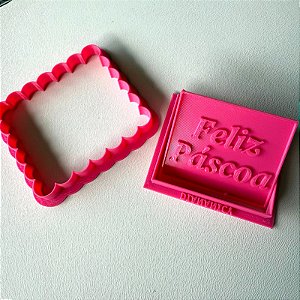 D260032 - Cortador e Marcador Chocolatudo Feliz Páscoa