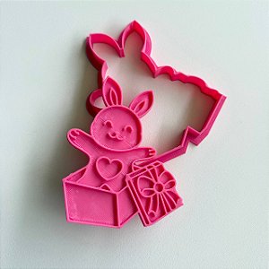 D260035 - Cortador e Marcador Coelho com Presente