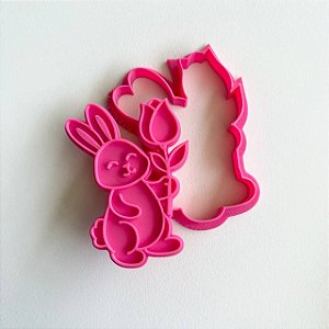 D260039 - Cortador e Marcador Coelho com Tulipa