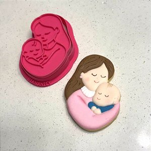 Cortador e Marcador Mãe com Bebê - D260287 - BÁRBARA