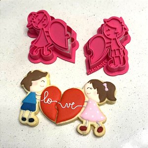 Cortador e Marcador Casal Apaixonado - D260298