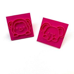 Cortador e Marcador Macaco e Elefante - D260375