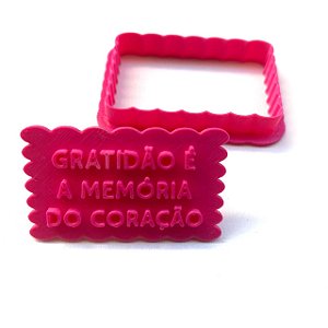 Cortador e Marcador Gratidão é a Memória