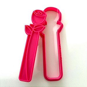 Cortador e Marcador Flor Botão Tulipa no Vaso - D260455