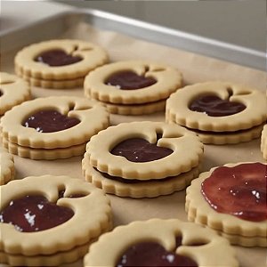 Cortador e Marcador Linzer Maçã Redondo