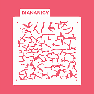 Estêncil Diananicy Nº 596 - Stencil Rocha Rachaduras Confeitaria Pasta Biscoito