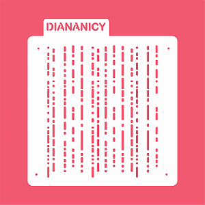 Estêncil Diananicy Nº 611 - Stencil Riscado Falhado Confeitaria Pasta Biscoito