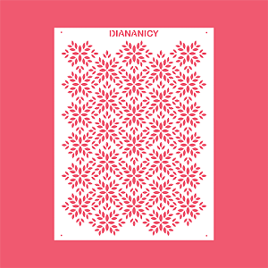 Estêncil Diananicy Nº 569 - Stencil Elegante Confeitaria Pasta Biscoito