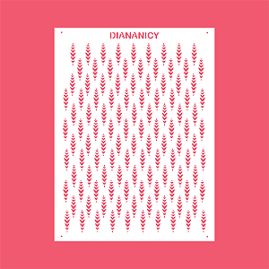 Estêncil Diananicy Nº 567 - Stencil Lindeza Confeitaria Pasta Biscoito