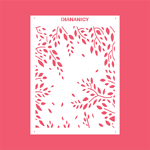 Estêncil Diananicy Nº 553 - Stencil Mato Lateral Confeitaria Pasta Biscoito