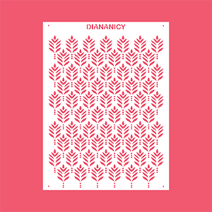 Estêncil Diananicy Nº 552 - Stencil Fabuloso Confeitaria Pasta Biscoito