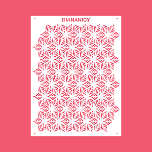 Estêncil Diananicy Nº 551 - Stencil Fantástico Confeitaria Pasta Biscoito