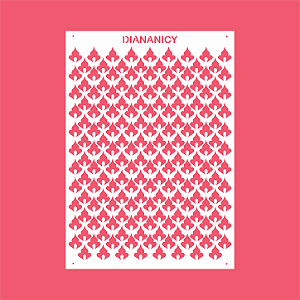 Estêncil Diananicy Nº 573 - Stencil Incrível Confeitaria Pasta Biscoito