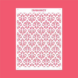 Estêncil Diananicy Nº 540 - Stencil Divo Confeitaria Pasta Biscoito