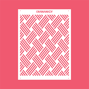 Estêncil Diananicy Nº 555 - Stencil Trilha Confeitaria Pasta Biscoito