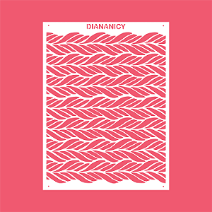 Estêncil Diananicy Nº 539 - Stencil Belo Confeitaria Pasta Biscoito