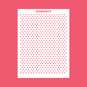 Estêncil Diananicy Nº 545 - Stencil Poá Bolotinha Confeitaria Pasta Biscoito