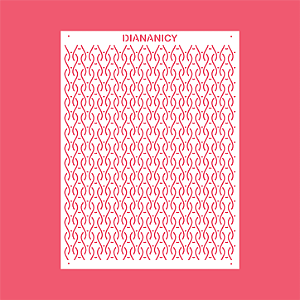 Estêncil Diananicy Nº 543 - Stencil Indiano Confeitaria Pasta Biscoito
