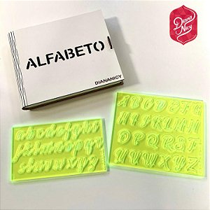 Alfabeto Marcador em Acrílico Grande - Modelo 1