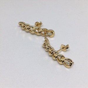 Brinco tipo earhook com elos