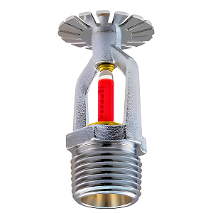 Sprinkler Pendente 68º Vermelho 1/2" - Cromado