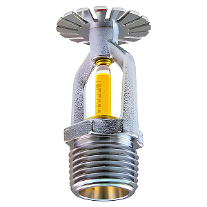 Sprinkler Pendente 79º Amarelo 1/2" - Cromado
