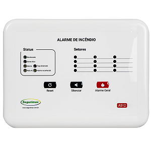 Central de Alarme de Incêndio Convencional 12/12V - Segurimax