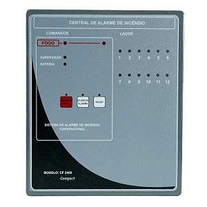 Central de Alarme de Incêndio 12/12V ABS Convencional