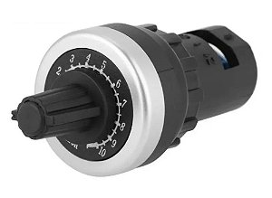 POTENCIÔMETRO ROTATIVO 22MM COM ESCALA  5K OHM