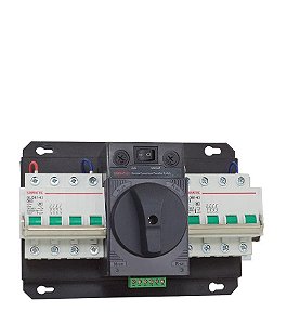 Chave de Transferência Rede/Gerador Automática Tetrapolar HYCQ5-63H 63A - Atua Sob Carga