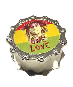 DICHAVADOR DE METAL  BOB MARLEY - 3 PARTES