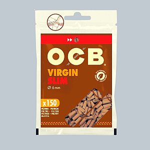 FILTRO OCB VIRGIN BROWN - 6MM x 15MM (BIODEGRADÁVEL)