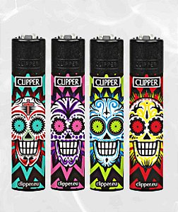 CLIPPER - COLORFUL SKULLS