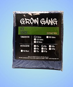 GROW GANG - BOLSA P/ EXTRAÇÃO - 5L - 90 MICRA