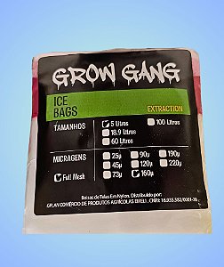 GROW GANG - BOLSA P/ EXTRAÇÃO - 5L - 160 MICRA (FULL MESH)