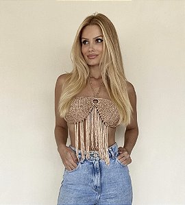 Cropped crochê Bety