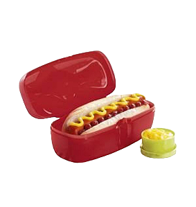 Tupperware Porta Sanduíche Oval Hot Dog